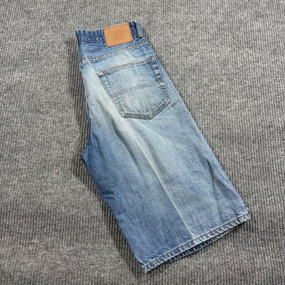 PJ Mark Shorts Mens 32 Denim Shorts Blue Relaxed Fit Jean Shorts Faded Wash